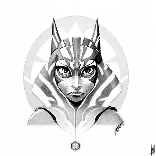 Ahsoka Tano Portrait The Clone Wars Season 7 Style