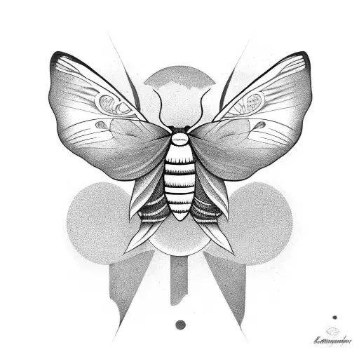 Moth And Moon Sleeve