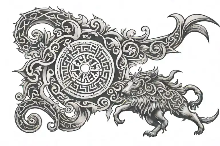 Greek Keys Fo Zodiac