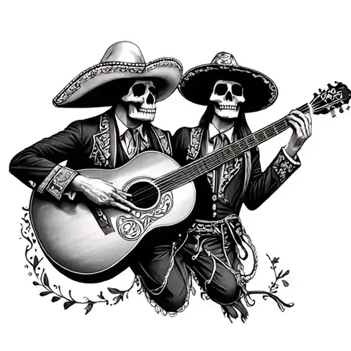 Mexican Mariachis Calavera