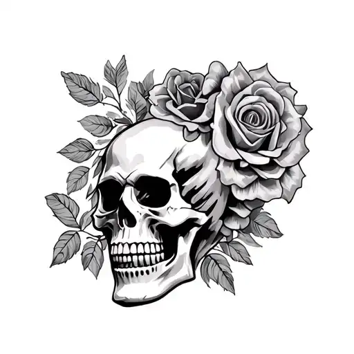 3 Mexican Mariachis Skull With Roses And