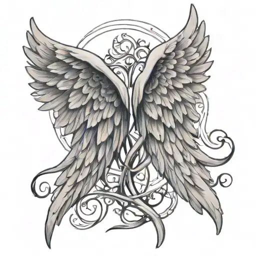 Angel Wings Intertwined