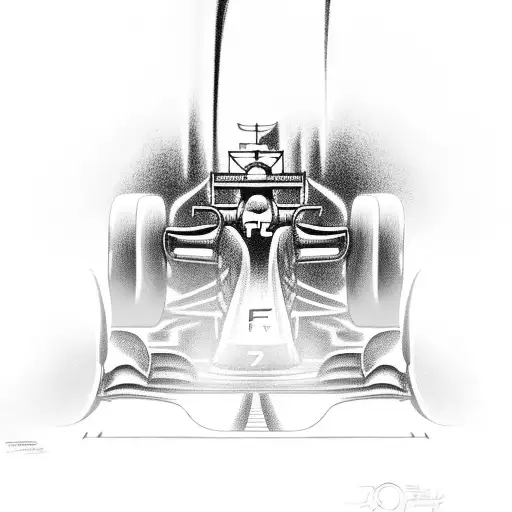 F1 Car From Behind