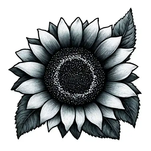 Stich With Embroidery Sunflower