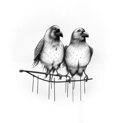 2 Crows In Love On A Wire