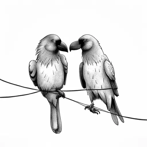 2 Crows In Love On A Wire