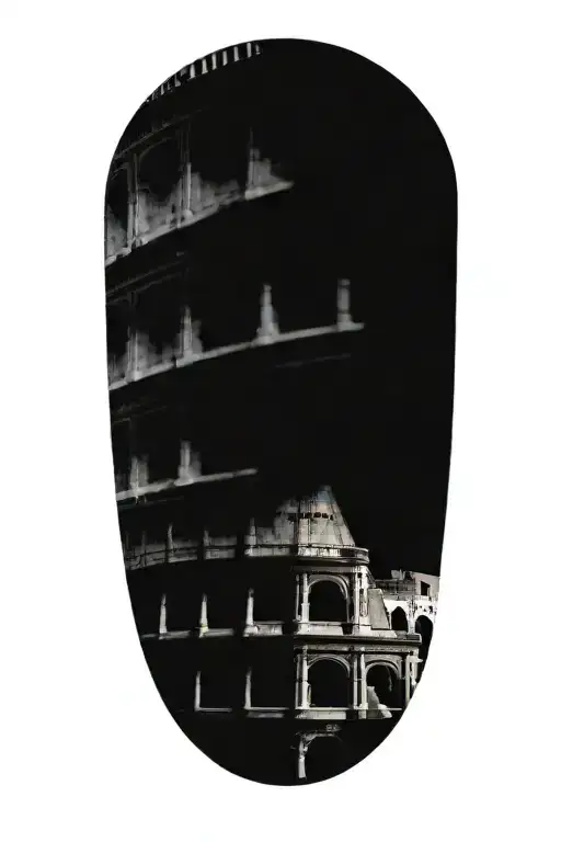 Colloseum With Quote Intertwined