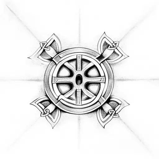 Celtic Cross With Trinity