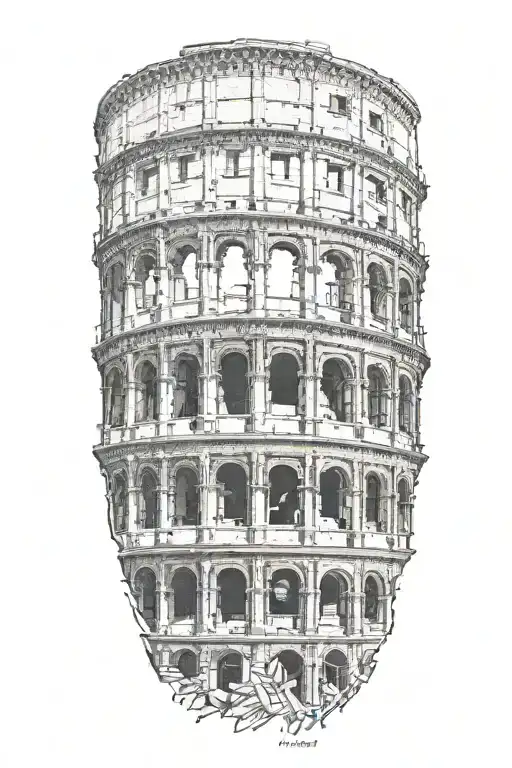 Colloseum With Words Written Across