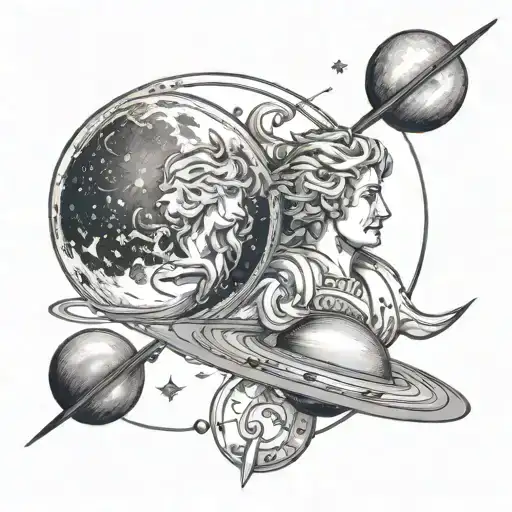 Mercury And Saturn In Leo Constellation