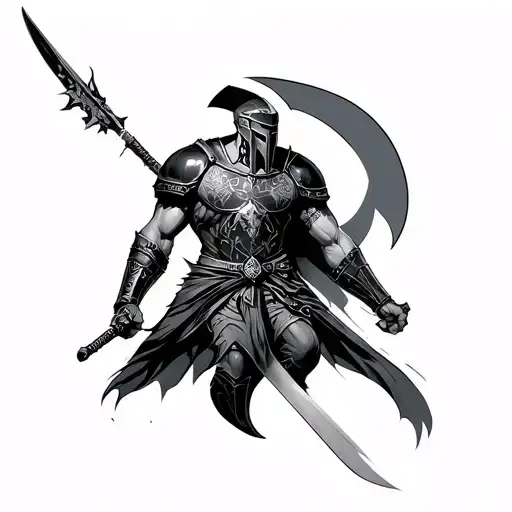 Black Spartan With Upper