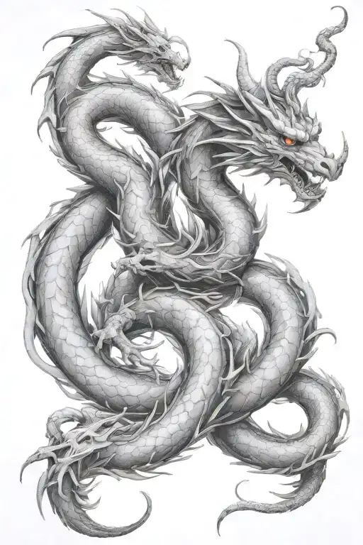 Mythical Dragon Emerging