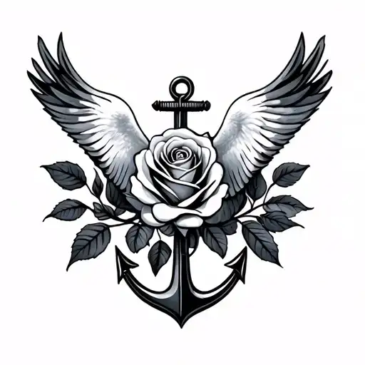 Anchor Dove Roses