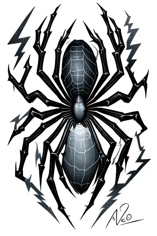 Spider Lightning Bolts