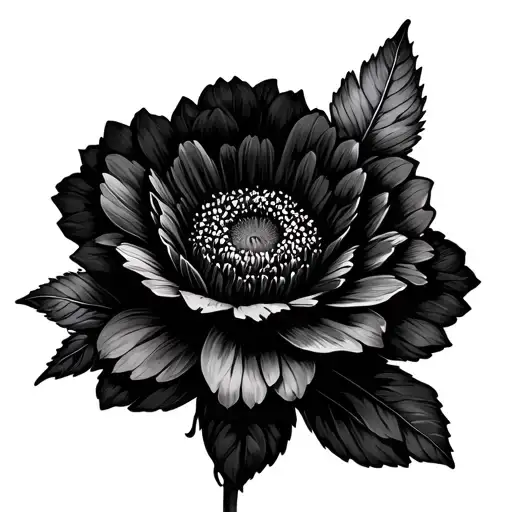 November Birth Flower Tattoo