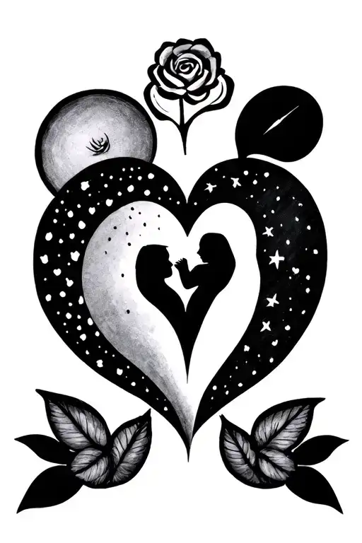 Simple Minimal With Family Birth Month Symbols Tattoo