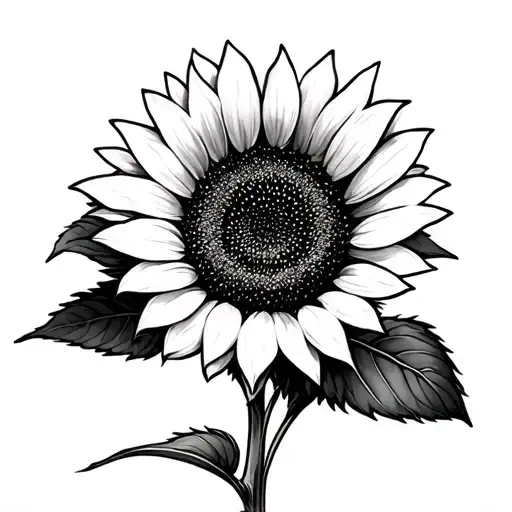 Sunflower Matilda In Stem