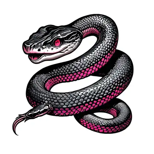 Pink And Snake