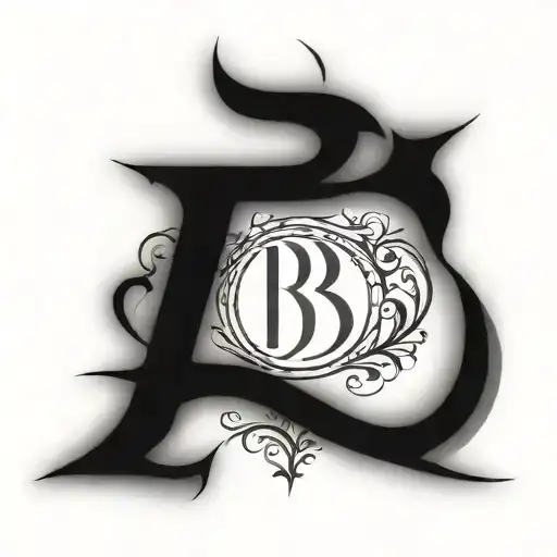 Initials B And S Artistic Representation