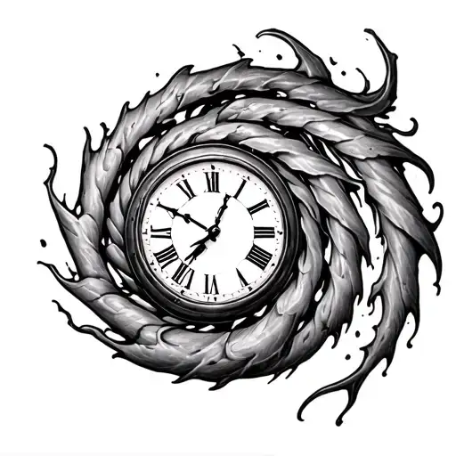 Creepy Spiral Clock