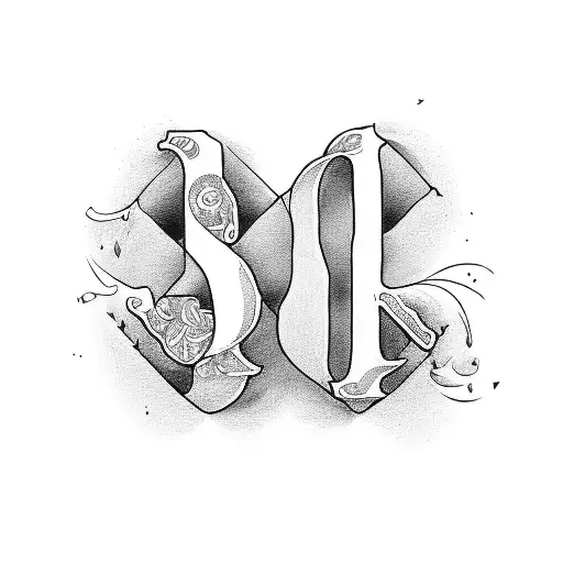 Love With K And I Letters