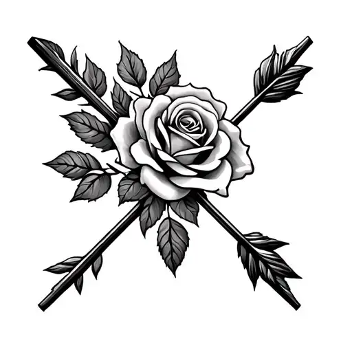Arrow With Roses