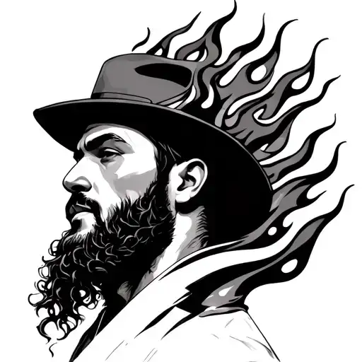 Juan With Fire Flames