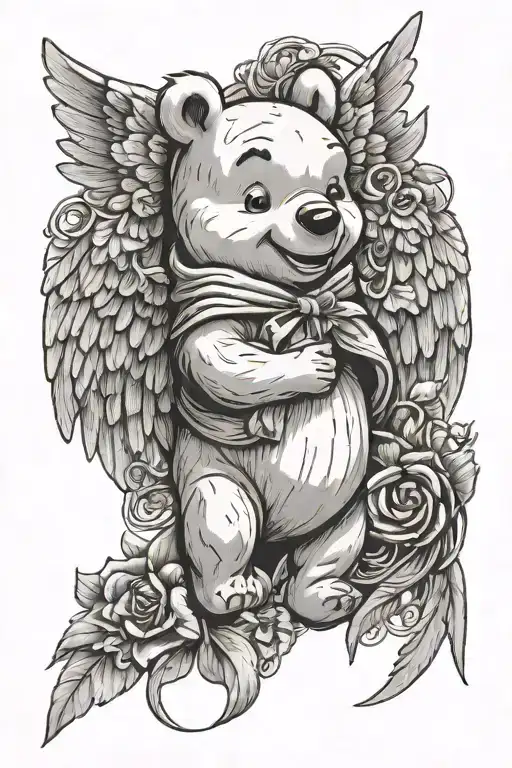Winnie Pooh Angel Wings