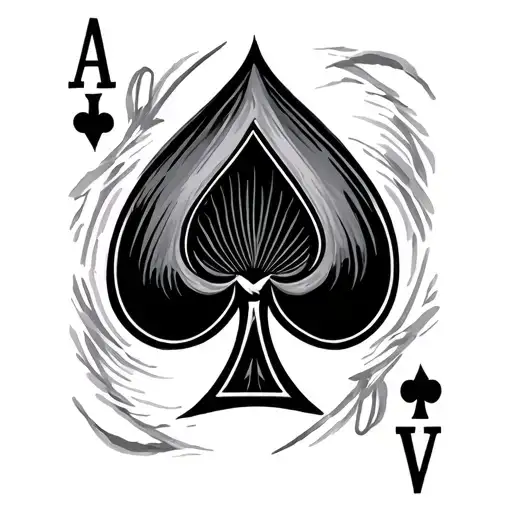 Ace Of Spades Card Sleeve