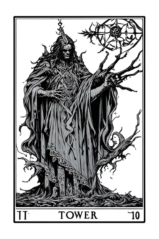The Dark Tower Tarot Card