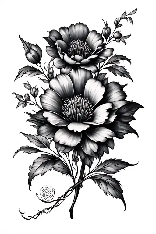 Aquarius Flower Blooming Flowers Intertwined