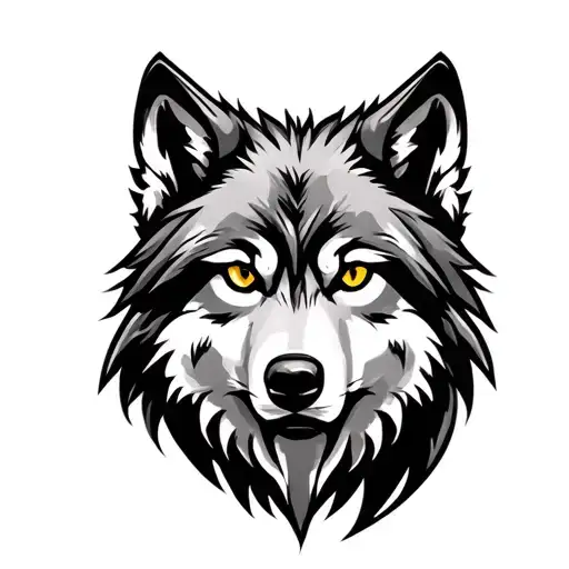 Band Tattoo Wolf Face