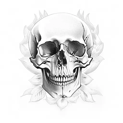 Gothic Floral Candles Skulls