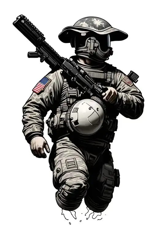 Usmc And Space Theme