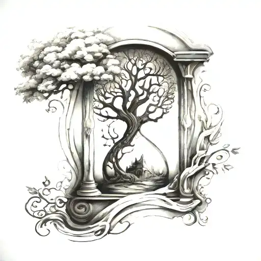 Tree In Hourglass