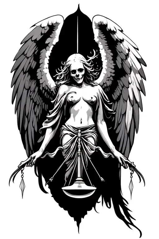 Angel Death And Libra Scale