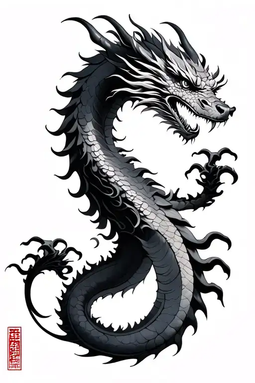 Dragon Japanese Style Tattoo Japanese Style