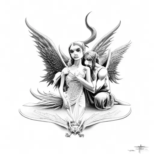 A Demon And An Angel Fucking