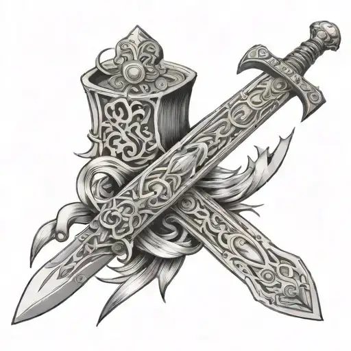 The Sword Of Guts Merged With The Mark Of Sacrifice Of Guts