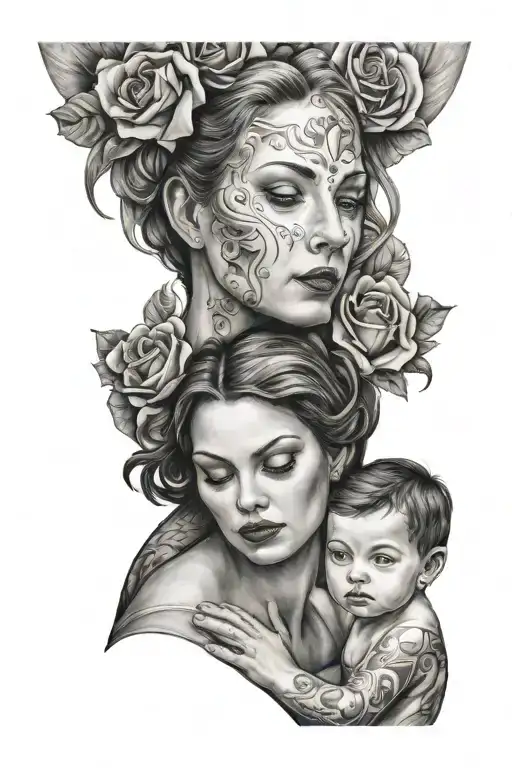 Mother With Children