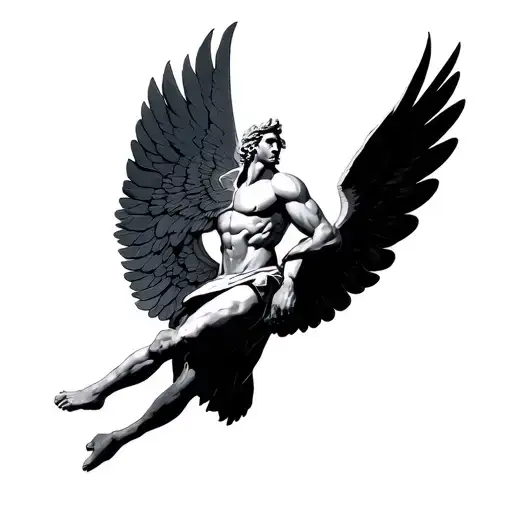 Winged Atlas Man