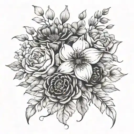 Birth Flower Bouquet