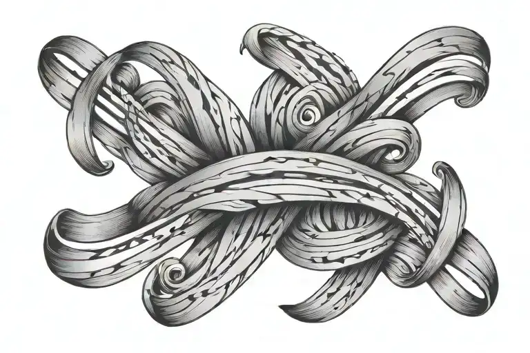 Three Lines On The Forearm Of Different Thicknesses