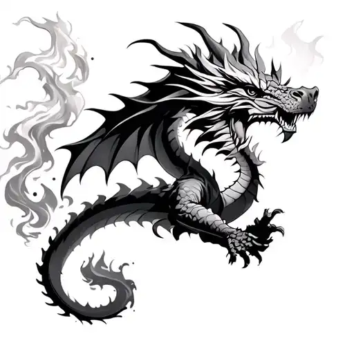 Dragon Throwing Fire