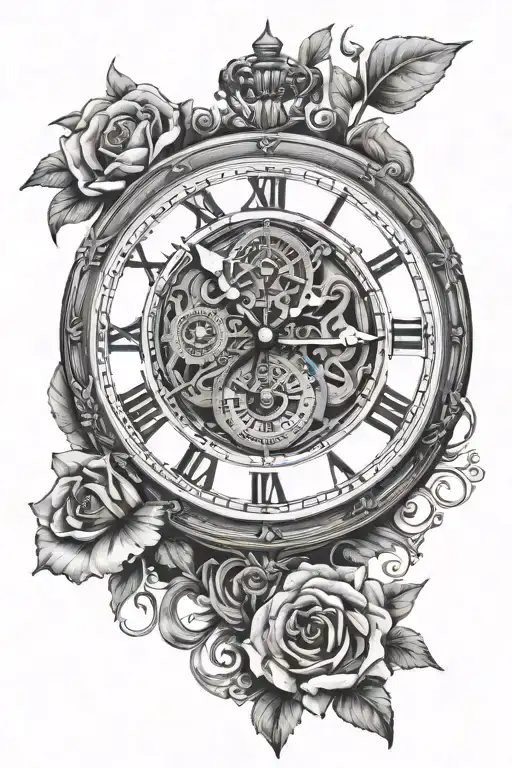 Clock With Roman Numerals Representing Important Dates