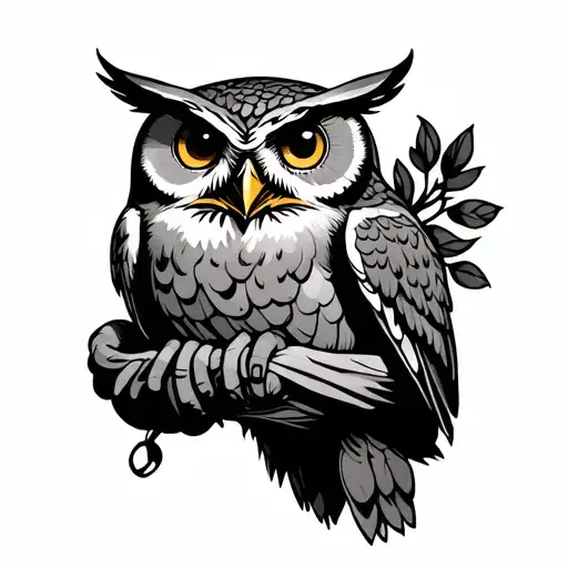 Ty Owl With Cloth In Hand