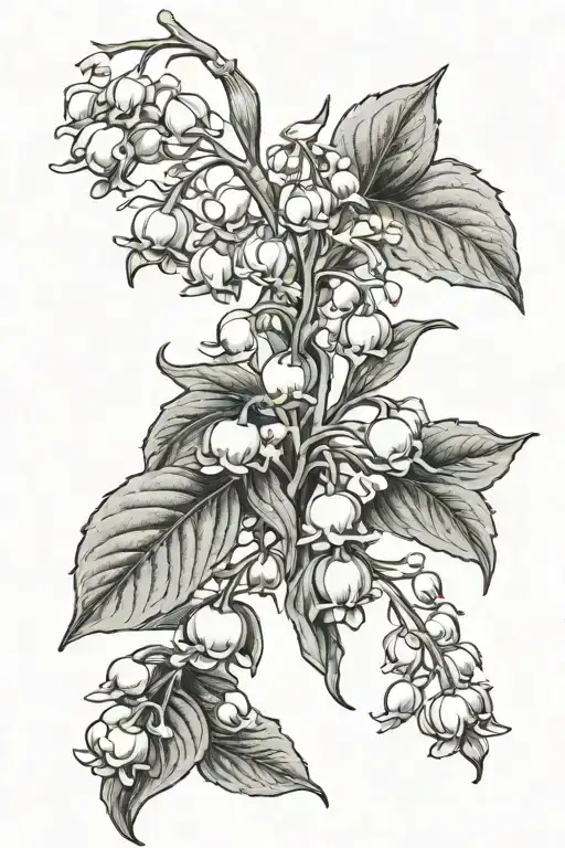 Lily Of The Valley And Hawthorn