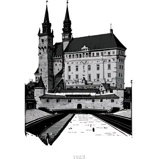 1933 Football Stadium Salzburg Fortress Salzburg City Coat Of The City