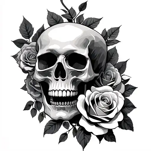Skull And Roses