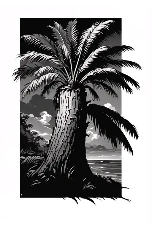 Palm Tree Trunk